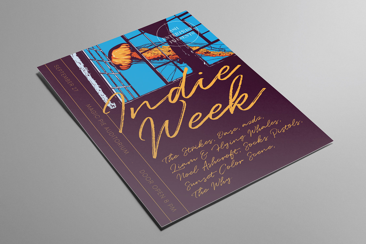 Surreal Jellyfish Flyer, a Flyer Template by ashenterprise (Photo 2 of 3)
