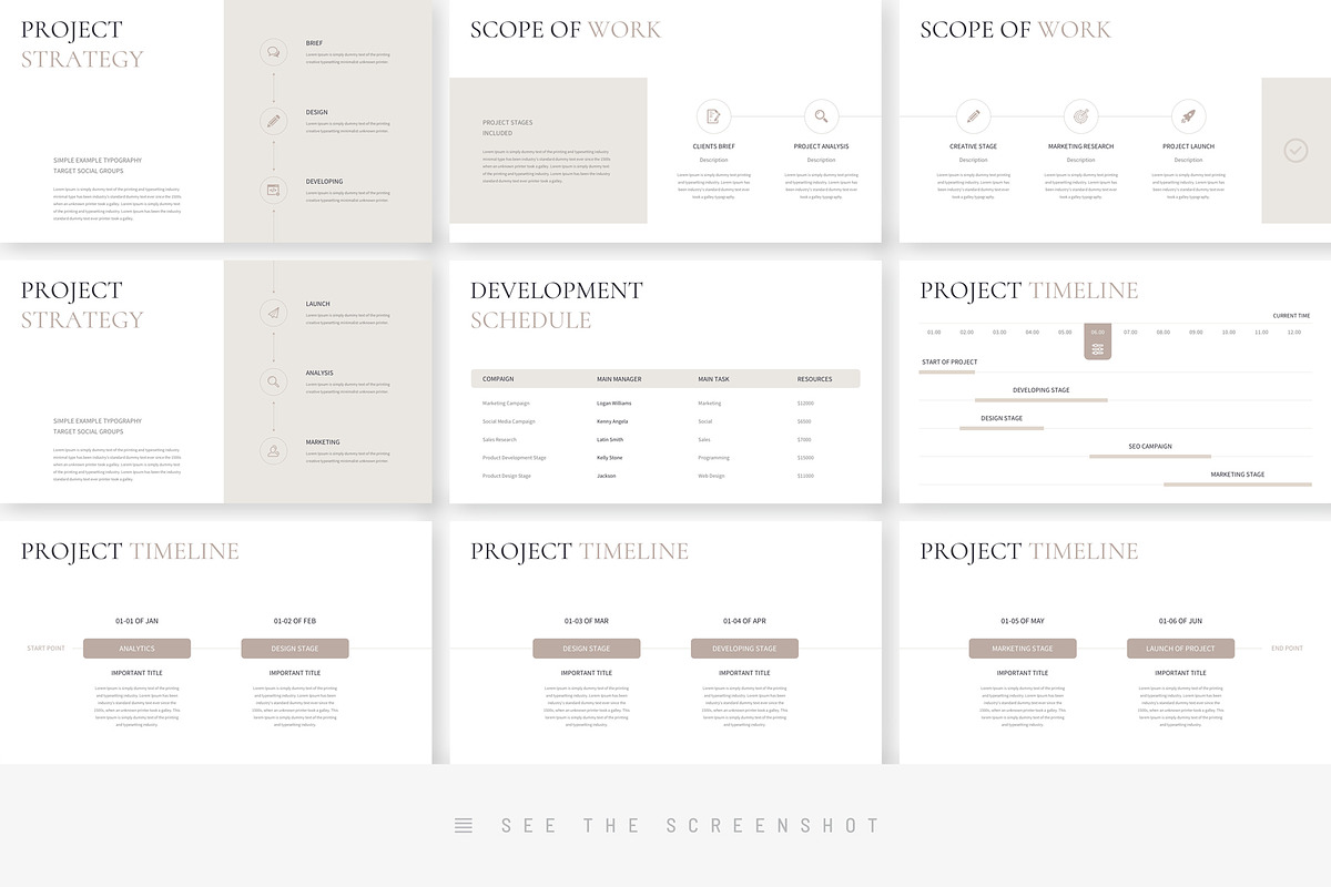 Project Proposal Keynote Template, a Presentation Template by ...