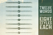 Castor Catchword Dividers, a Symbol Font by Albatross (Thumbnail 4 of 5)