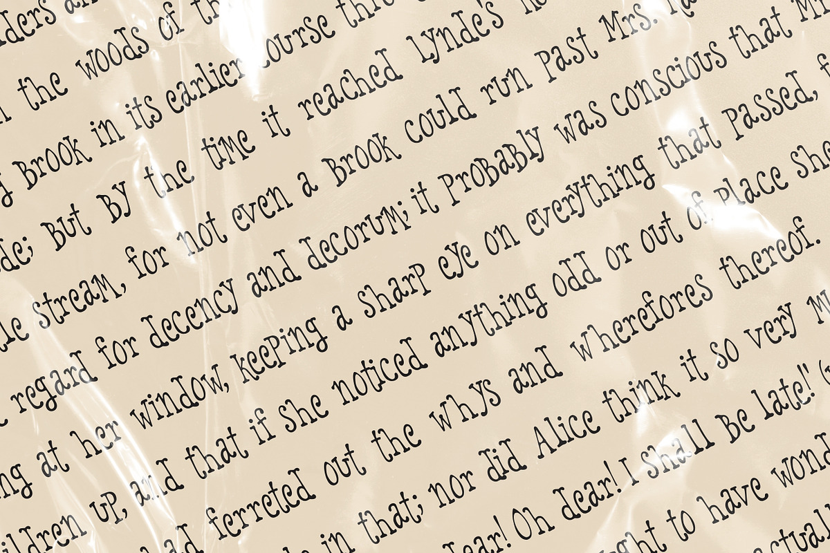 Hannah Has Secrets Wobbly Font, a Serif Font by The October Creative (Photo 4 of 8)