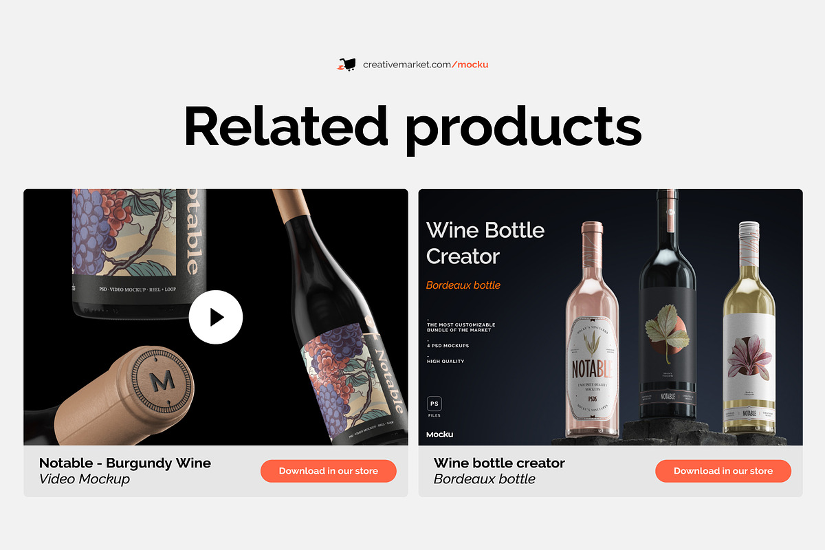 The Wine Creator - Burgundy bottle, a Packaging Mockup by Mocku (Photo 13 of 14)