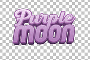 Purple 3D Editable Text Effect, a Layer Style Add-On by TrueVector (Thumbnail 2 of 2)