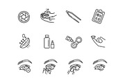 Contact Lenses Icon Set, an Object Graphic by Tettygreen (Thumbnail 2 of 3)