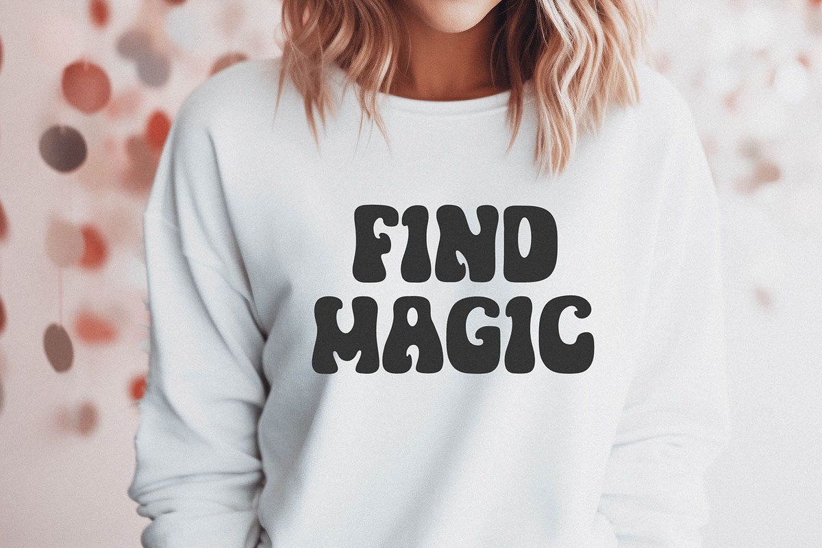 Magic Vibes Retro Vintage Font, a Script Font by BarcelonaShop (Photo 10 of 10)