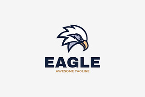 Eagle Simple Mascot Logo, a Branding & Logo Template by Artnivora.Std