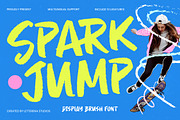 Spark Jump Display Brush Font, a Script Font by Letterena Studios Script (Thumbnail 1 of 10)