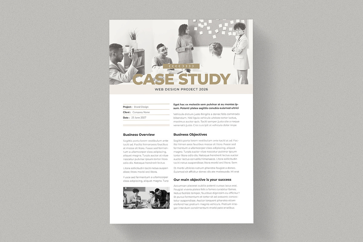 Case Study Flyer | Word & InDesign preview 2
