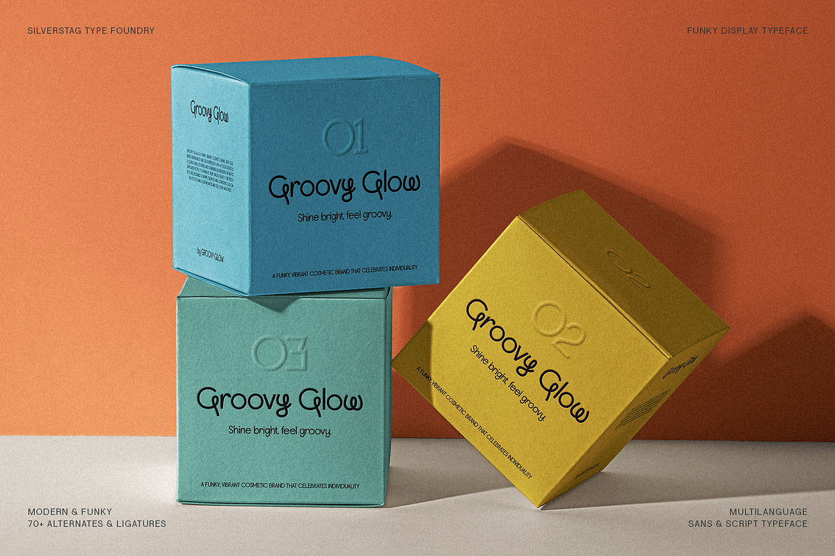 Lightshift - Funky Display Typeface, a Sans Serif Font by SilverStag Type Foundry (Photo 14 of 25)