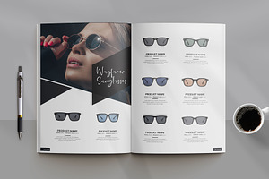 Sunglasses Product Catalog Template