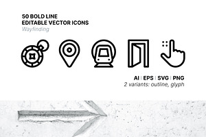 50 Wayfinding Icons