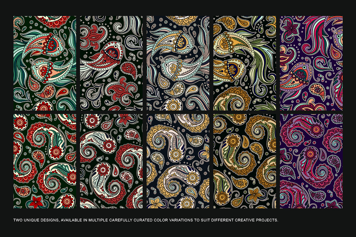 Paisley Seamless Arabesque Patterns, a Pattern Graphic by Red Ink (Photo 5 of 7)