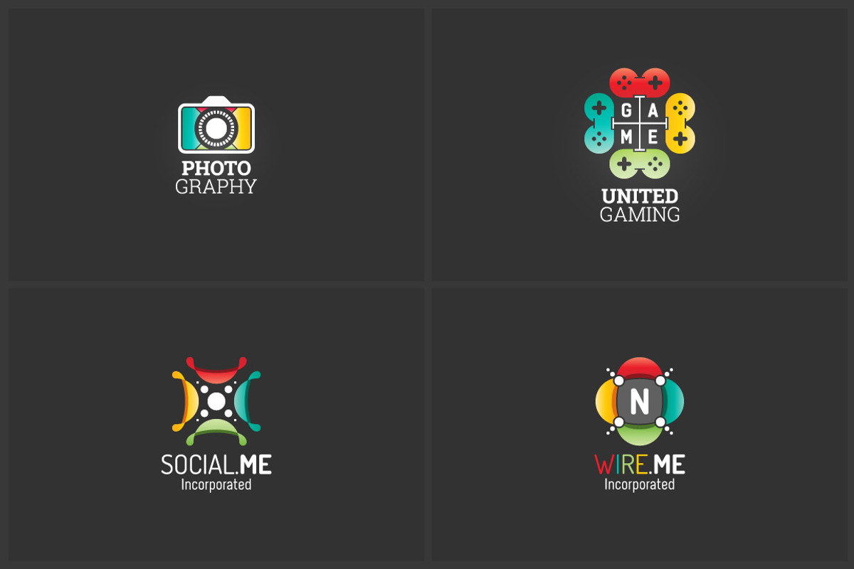 4 Advanced Logo Templates Bundle 4, a Branding & Logo Template by MAOV (Photo 1 of 9)