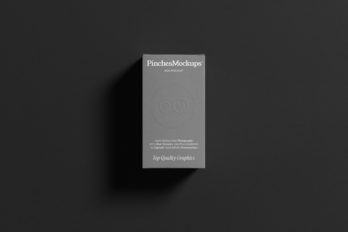 Embossed Box Mockup PMBM21, a Packaging Mockup by PinchesMockups© (Photo 6 of 8)