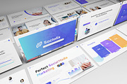 Social Media Marketing PowerPoint, a Presentation Template by Pixslides (Thumbnail 1 of 7)