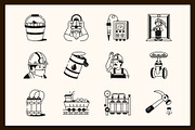 Coal Mine Industry Drawing, an Outline Icon by Vectors Market (Thumbnail 5 of 9)