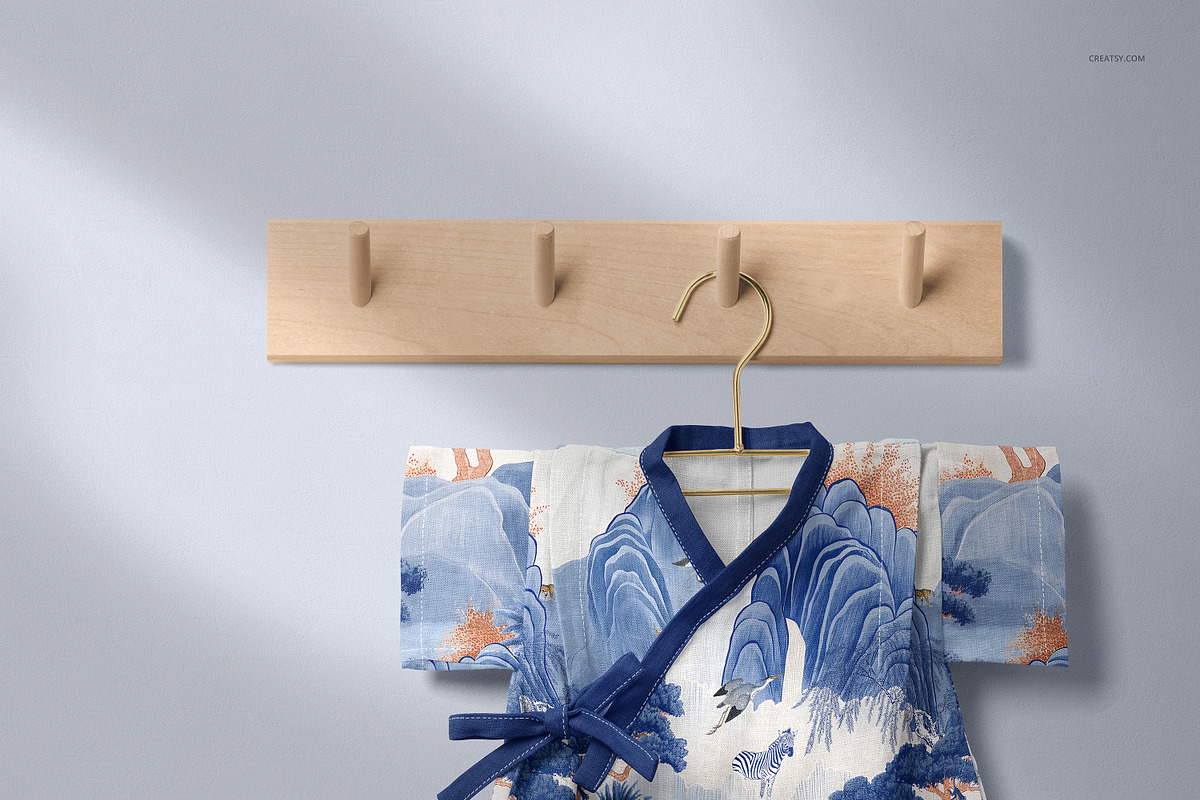 Japanese Style Baby Romper Mockup, a Mockup by creatsy5 (Photo 5 of 11)