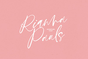 Rianna Pauls Signature Font