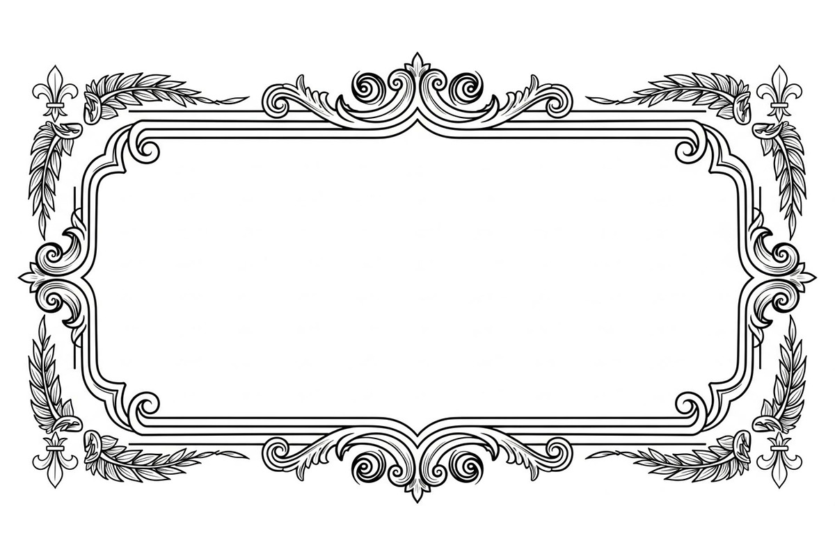 Vintage Rectangle Frame SVG Bundle, an Illustration by Designs_River (Photo 30 of 31)