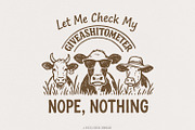 Funny Cow Giveashitometer PNG, an Illustration by SharpMarketplace (Thumbnail 1 of 9)