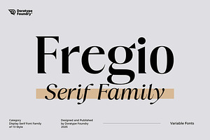 Fregio - Serif Family (10 Fonts)