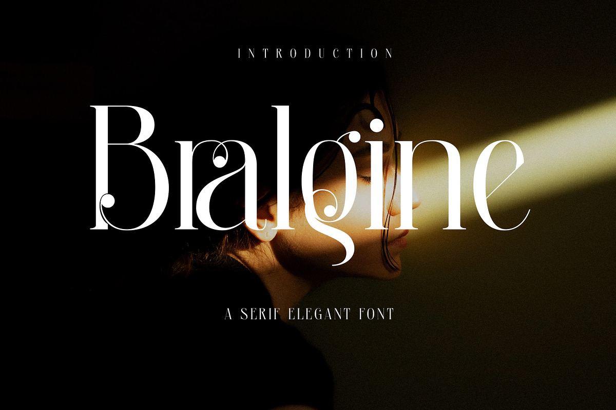 Bralgine A Modern Ligature Serif, a Serif Font by Alfinart (Photo 1 of 10)