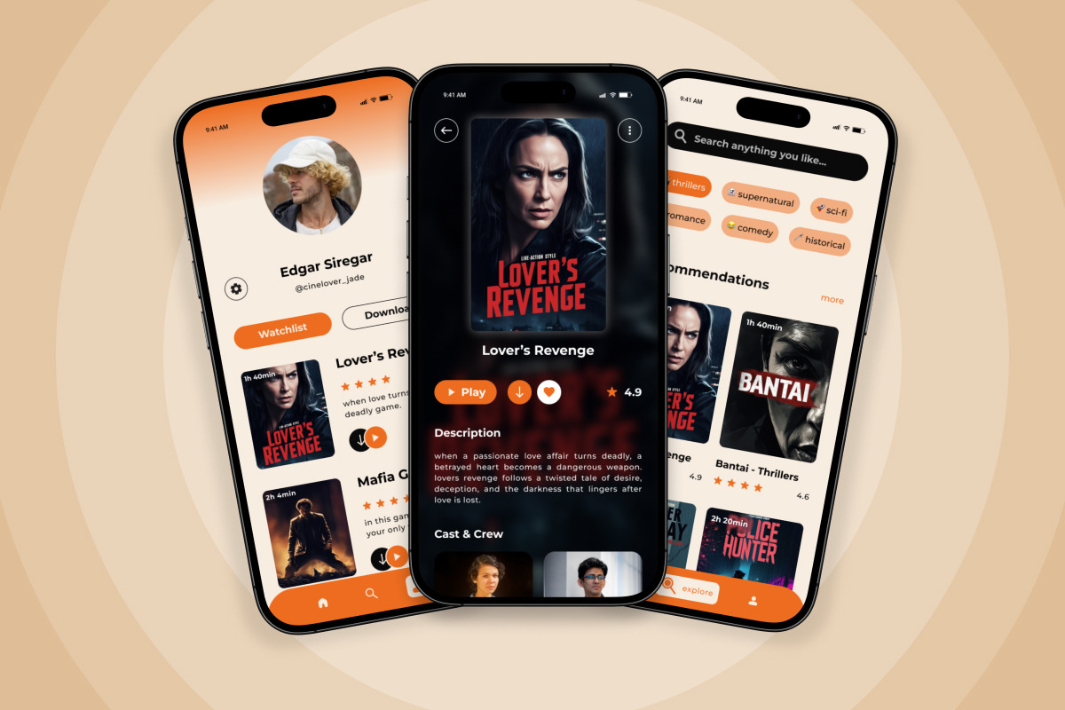 Odyra – Movie Streaming Mobile App D, an App Template by twinstd (Photo 4 of 5)