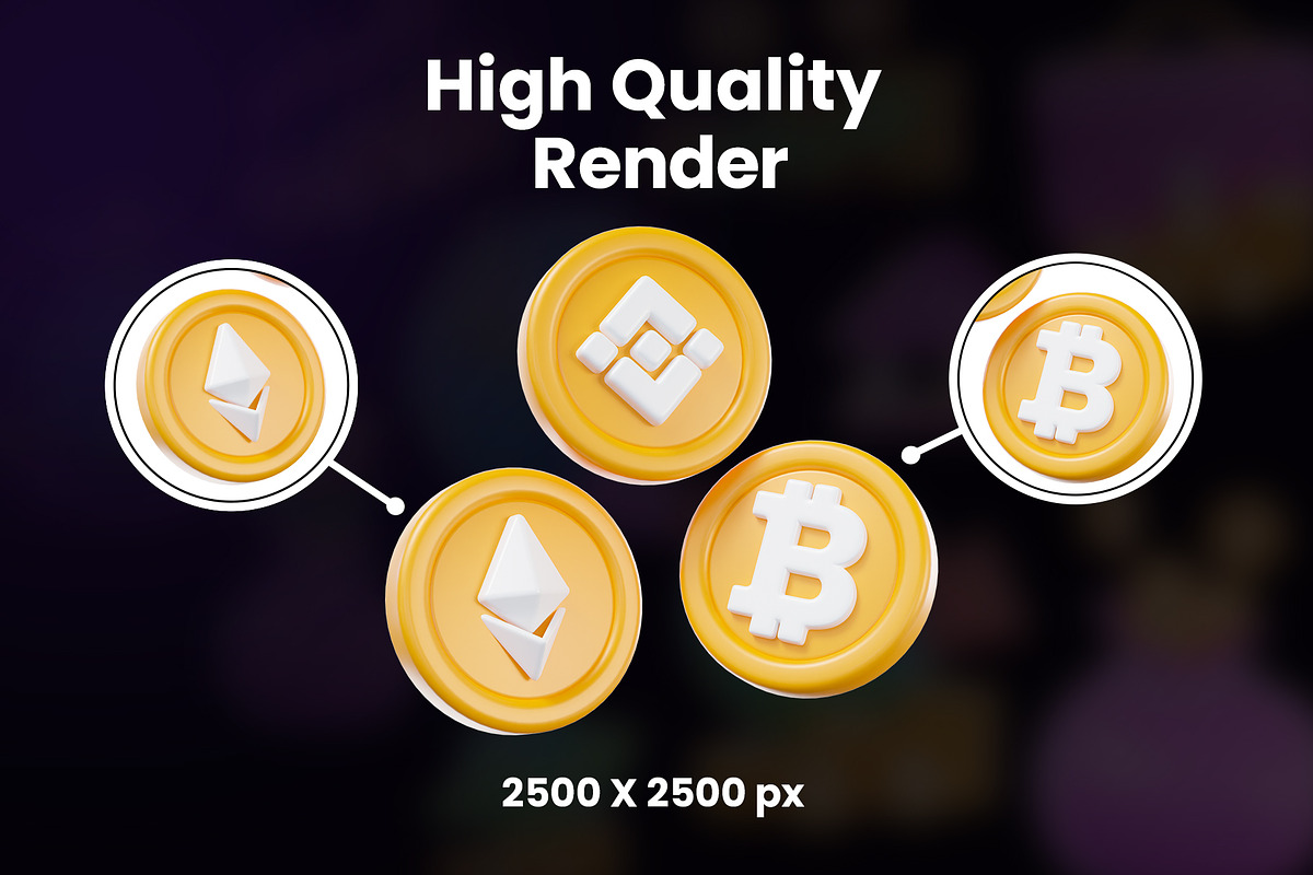 Blockchain 3D Icon Pack, an Object Graphic by Artnivora.Std (Photo 2 of 4)