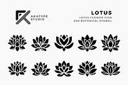 Lotus Icon Vector, an Icon by Akatype Studio (Thumbnail 1 of 3)
