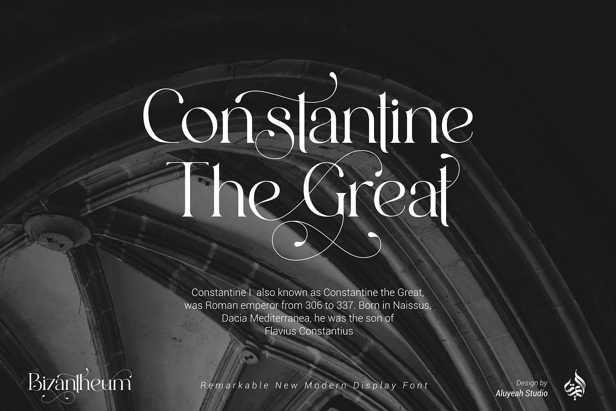 Bizantheum, a Serif Font by Aluyeah Studio (Photo 11 of 15)