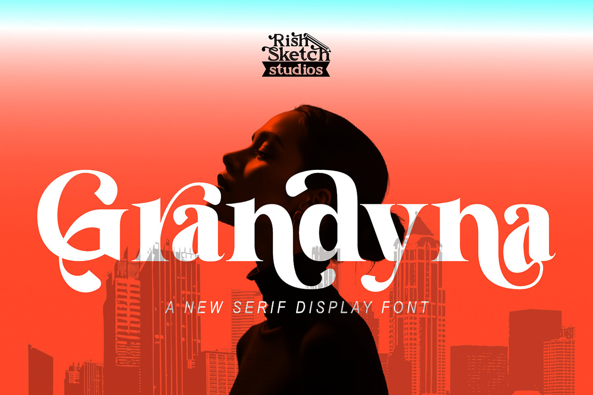 Grandyna - Modern Serif Display Font, a Serif Font by Rishsketch (Photo 1 of 12)