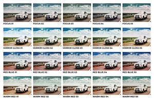 20 Automotive Lightroom Presets LUTs