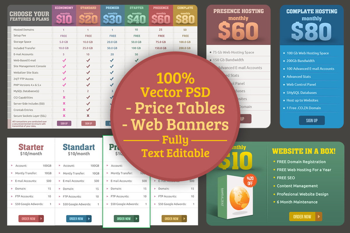 Pricing Table, a Templates & Theme by Seyyahil (Photo 1 of 4)