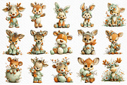 Whimsical Easter Reindeer Clipart, an Illustration by Craft Nest (Thumbnail 6 of 11)
