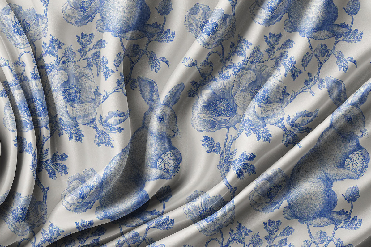 SPRINT EASTER BUNNY Seamless Pattern, a Pattern Graphic by AYAKA Studio Co. (Photo 5 of 8)
