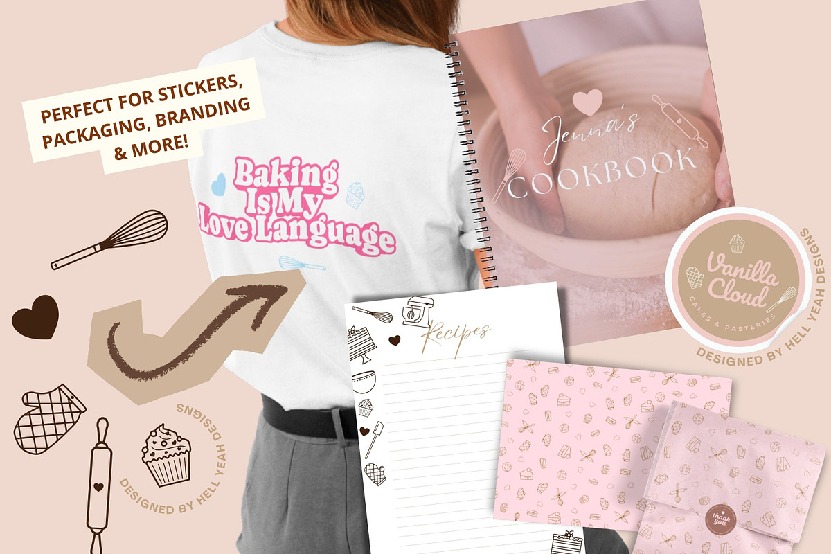 Baking Tools Clipart Bundle, an Object Graphic by Hell Yeah Designs (Photo 7 of 9)