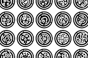 Pizza outline icon set representing, an Object Graphic by pikepicture (Thumbnail 3 of 3)
