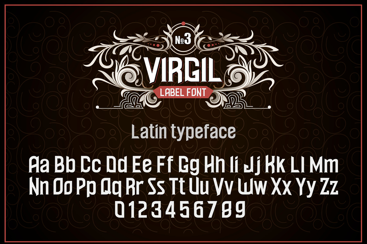 Vintage otf font Virgil, a Symbol Font by Fractal fonts & graphics (Photo 2 of 3)