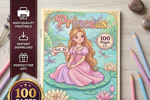 Magical Princess Coloring Book Vol31