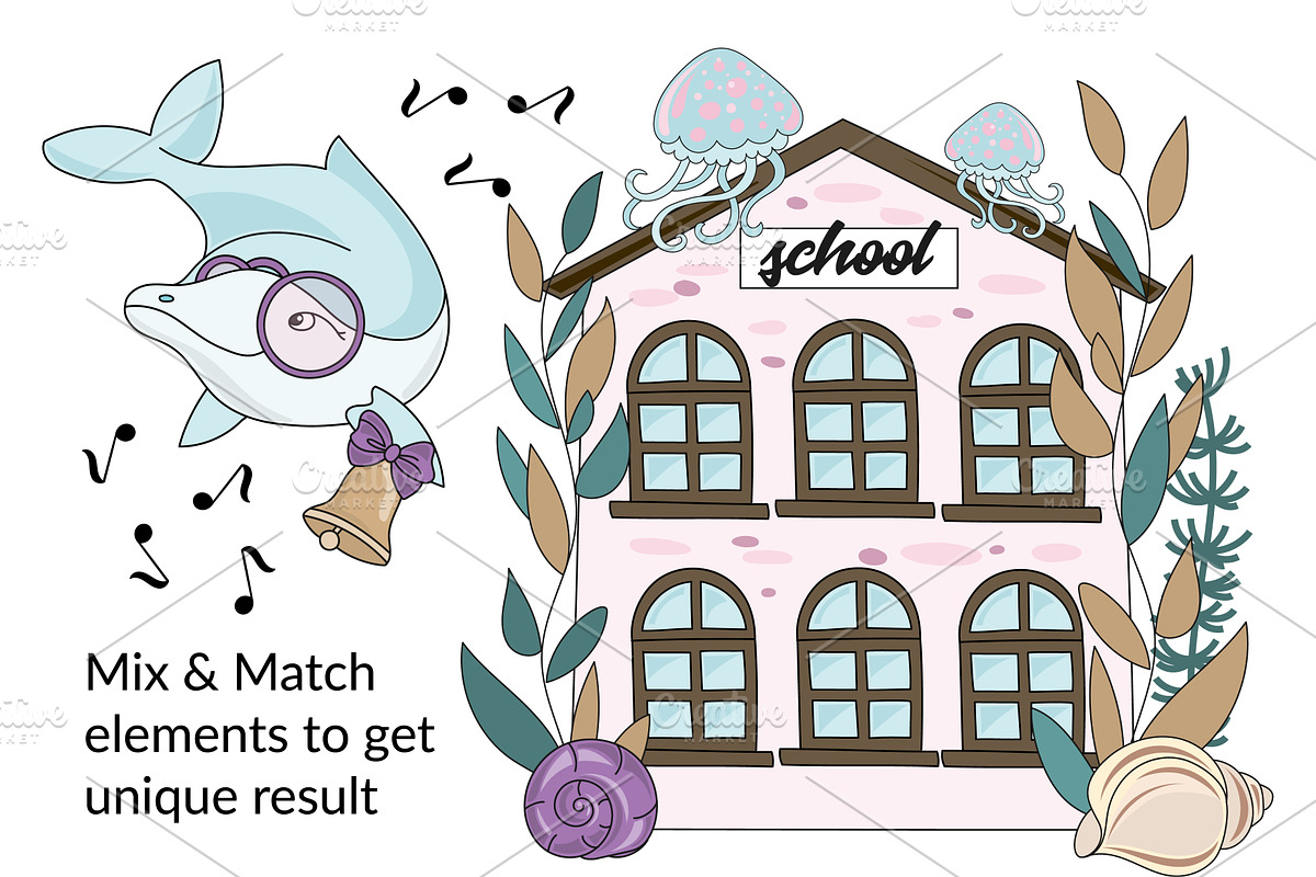 MERMAID SCHOOL, a Decorative Illustration by FARAWAYKINGDOM (Photo 4 of 11)