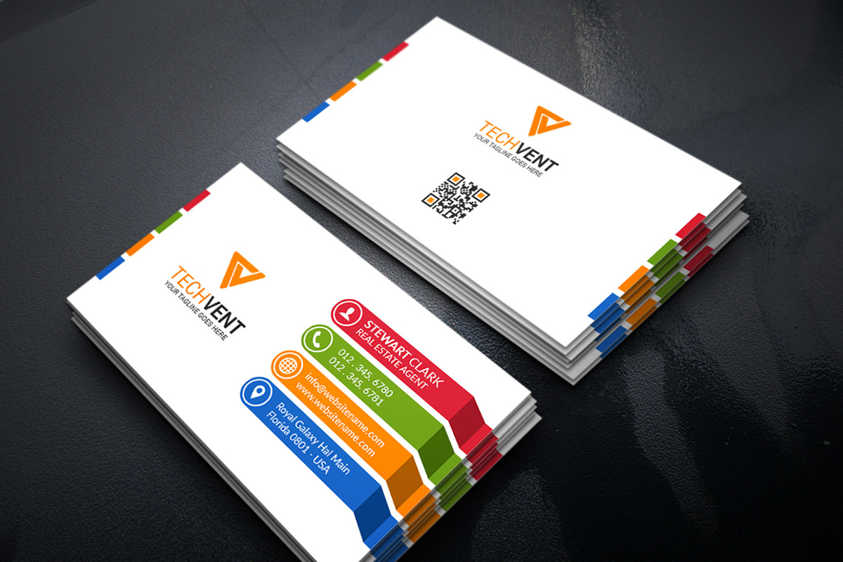 Colorful Creative Business Card, a Business Card Template by Shahjhan (Photo 1 of 3)