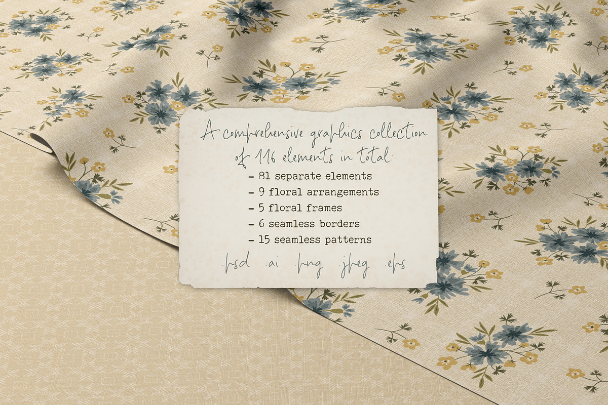 Farmstead Meadow Clipart & Patterns, a Pattern Graphic by PATTERNS etc. (Photo 6 of 12)