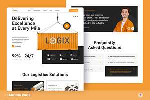 Logix - Logistics Landing Page