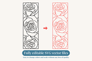 Floral Bookmark Template Bundle, a Stationery Template by Kusumaillustration (Thumbnail 4 of 11)