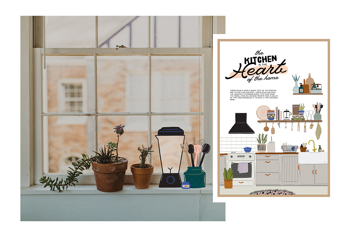 Home INTERIOR & House DECOR BUNDLE, an Object Graphic by Ruslana Lubenets (Photo 16 of 41)