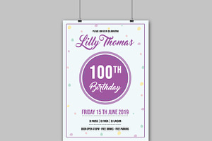 Birthday Party Flyer - V852, a Flyer Template by Template Shop