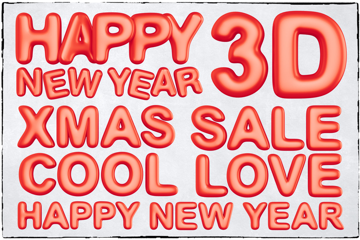 New Year 3D PNG Items Pack, an Object Graphic by pixaroma (Photo 17 of 22)