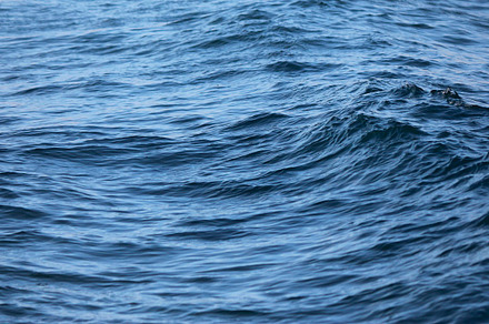 Blue waves stock photograph
