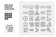 Cat And Dog Pet Icon Pack, an Outline Icon by erifqizeicon (Thumbnail 2 of 3)