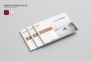 Annual Report Vol.43, a Brochure Template by Bewalrus Studio