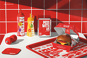 Fast Food Branding Tray Mockup, a Packaging Mockup by creatsy5 (Thumbnail 4 of 6)